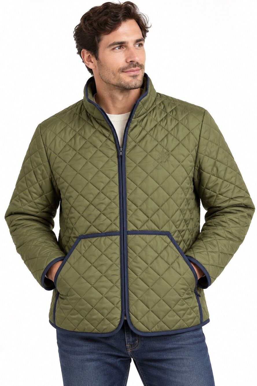 Brooks Brothers Men’s Thermore Green Quilted Full Zip Jacket Size XL